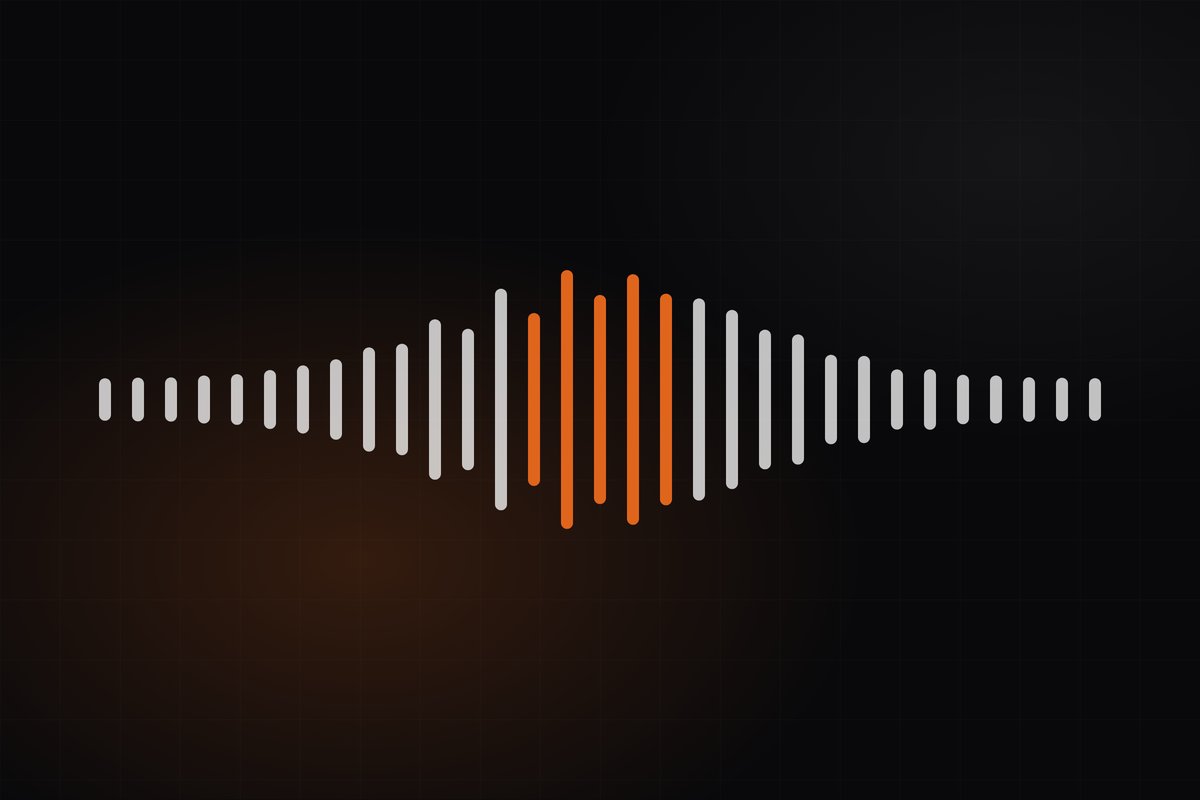 Illustration of a voice waveform